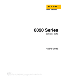 Thumbnail of document Manual - 6020 High Temperature Calibration Oil Baths